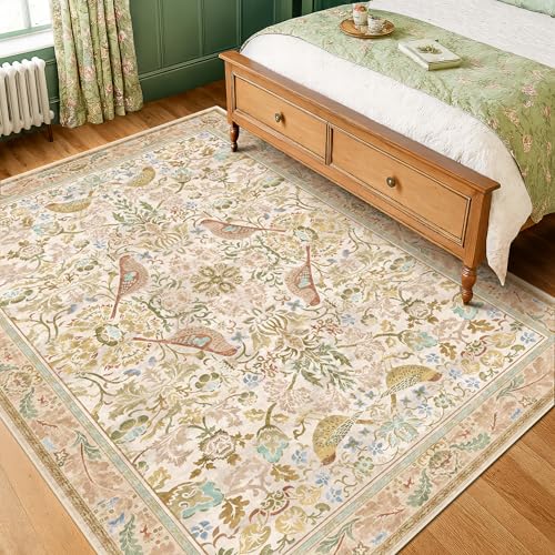 Washable Area Rugs 5x8 for Bedroom - Western Nature Rugs