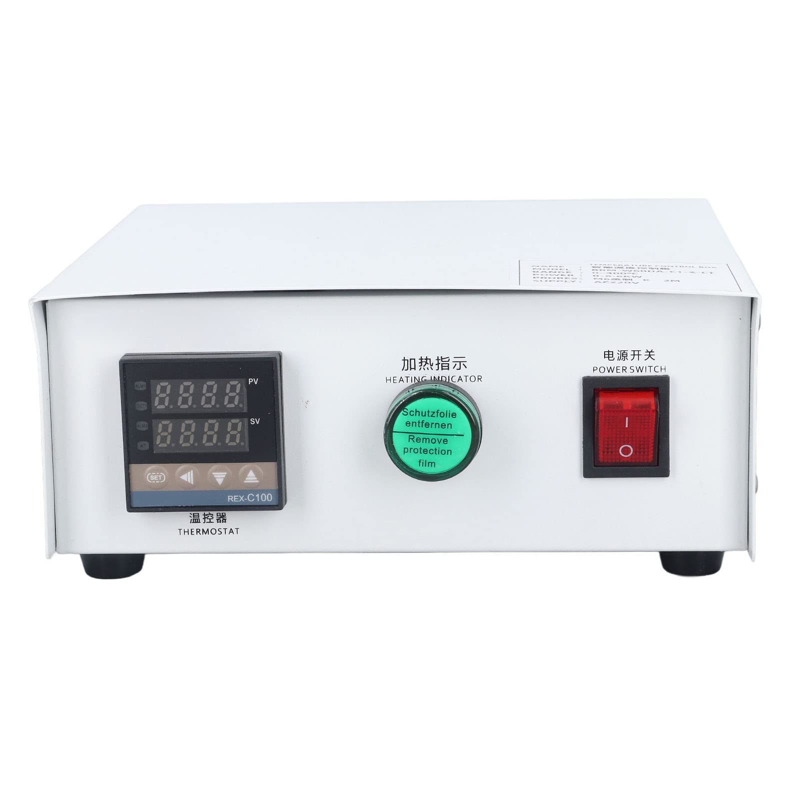 Ejoyous PID-Temperaturregler, Digitaler Edelstahl-Thermostat mit K-Sonde, AC220V SSR-Ausgang, 32 Bis 752 Fahrenheit, für Öfen, Wassertanks, Heizplattformen (#2)