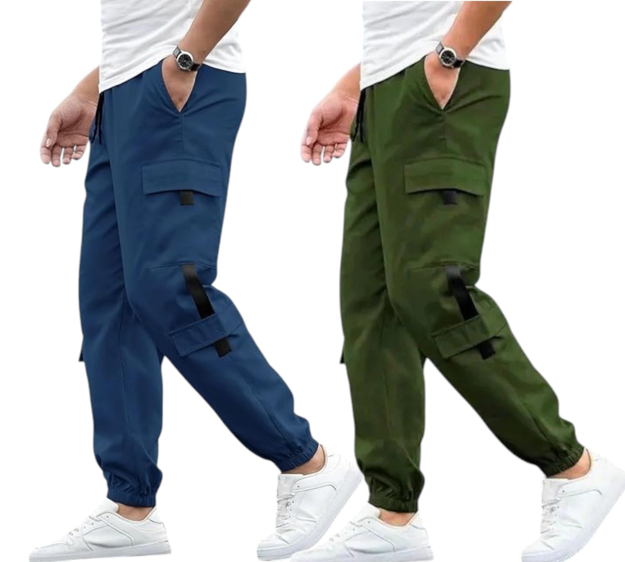 fabitto Track Pant for Men Combo || Cargo Style Jogger Track Pants || Lycra Blend Full Elastic Track Pant-picture-15