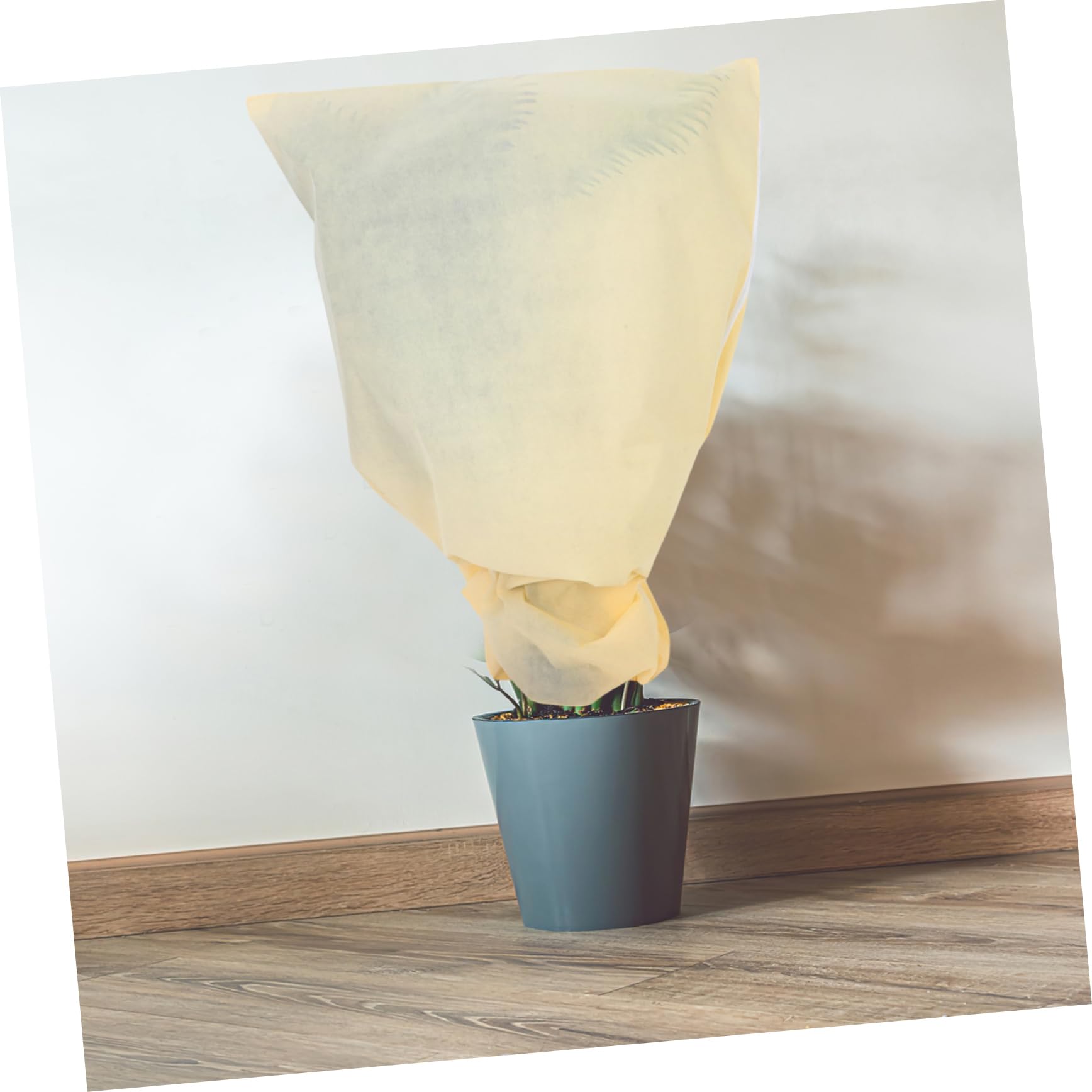 Sosoport Copripiante Antigelo per Piante 2 Pezzi, Color Khaki | Tessuto Non Tessuto, Installazione Rapida con Coulisse, per Cespugli e Siepi in Giardino D'inverno