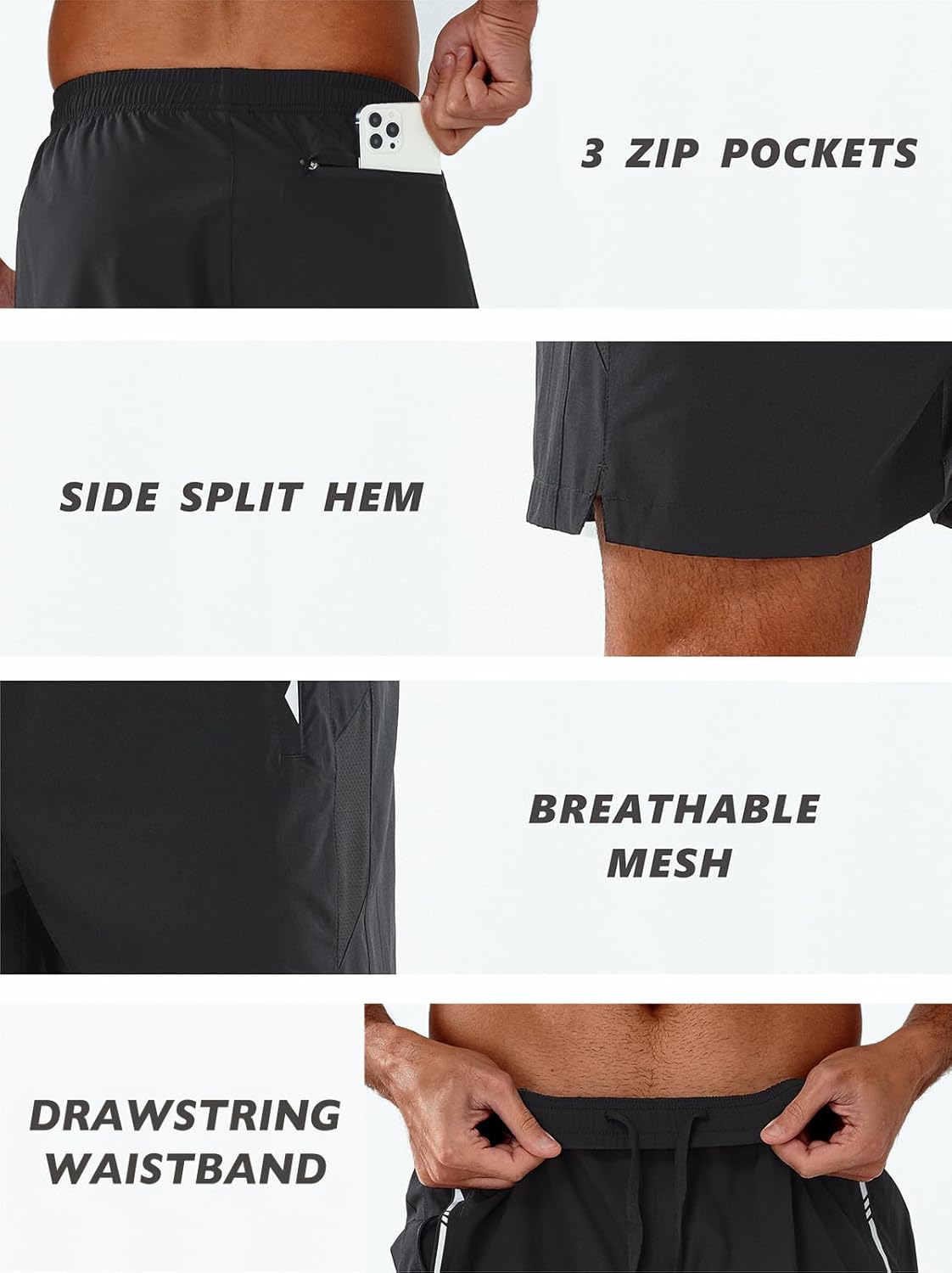 NORTHYARD Men's Running Athletic Shorts 5"/ 7"/ 9" Workout Gym Short Tennis Quick Dry Active Sport Hiking Basketball - Image 5