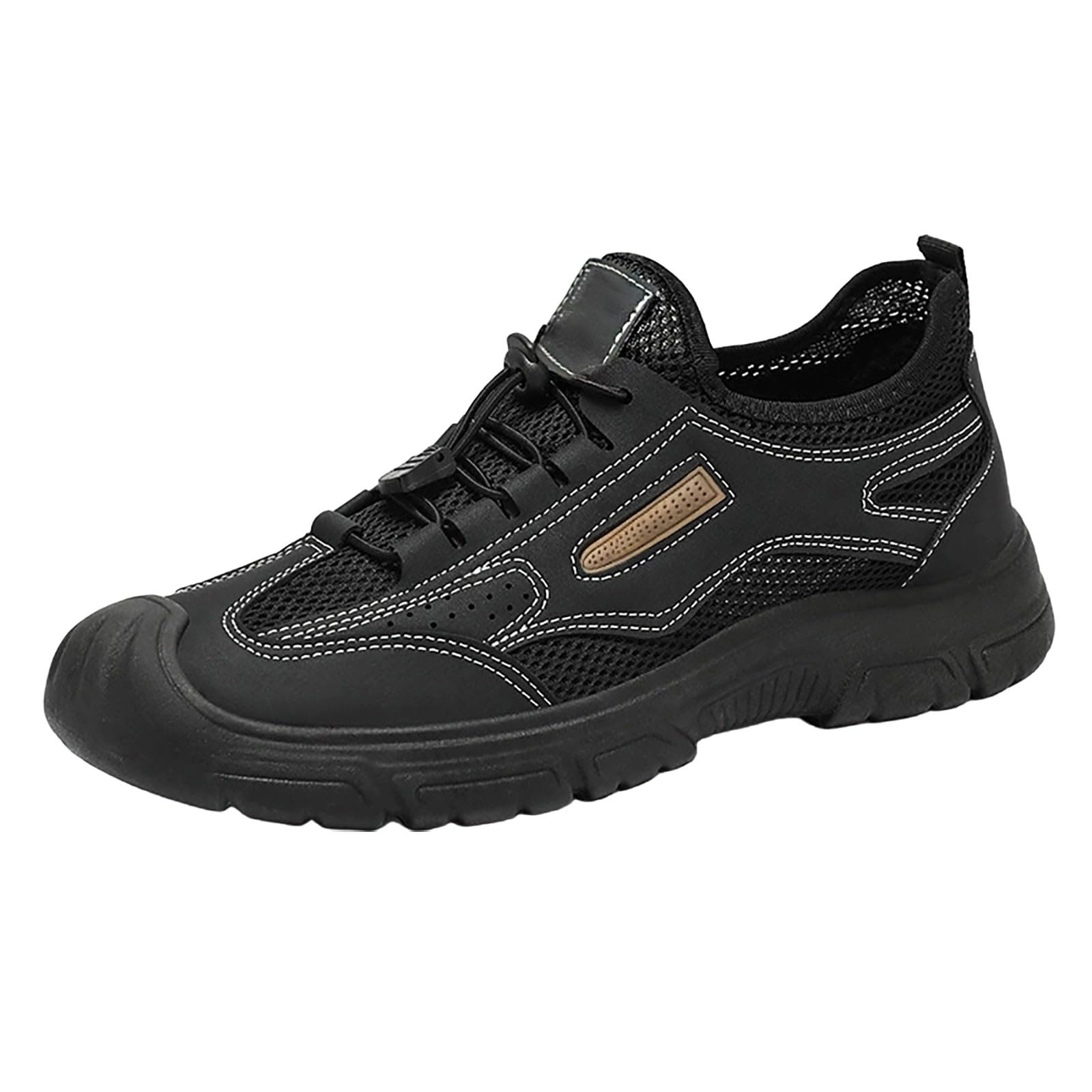 Sportschuhe Herren Größe 39-44 Freizeitschuhe Herren Breiter Fuß Sommer Leicht Fitnessschuhe Camping Sneaker Atmungsaktiv Laufschuhe Einfarbige Schnürschuhe Bequeme Joggingschuhe