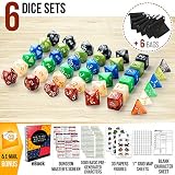 Dungeons and Dragons Starter Set - 6th Edition, Dragons of Stormwreck Isle - Extra 6 Dice Sets, Flannel Bags, Master Screen, New Heroes - D&D Board Game Includes Printable Materials