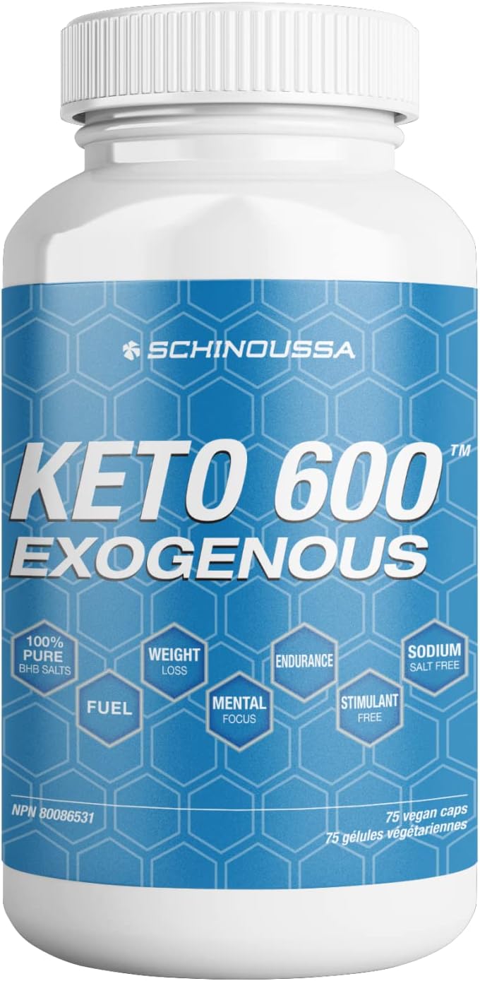 SCHINOUSSA SUPER FOODS NATURAL SUPPLEMENT CAPSULES (KETO 600 EXOGENOUS