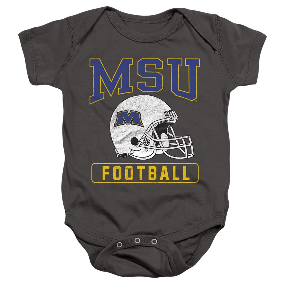 Morehead State University Official Football Unisex Infant Snap Suit for Baby,Charcoal, 18 Months