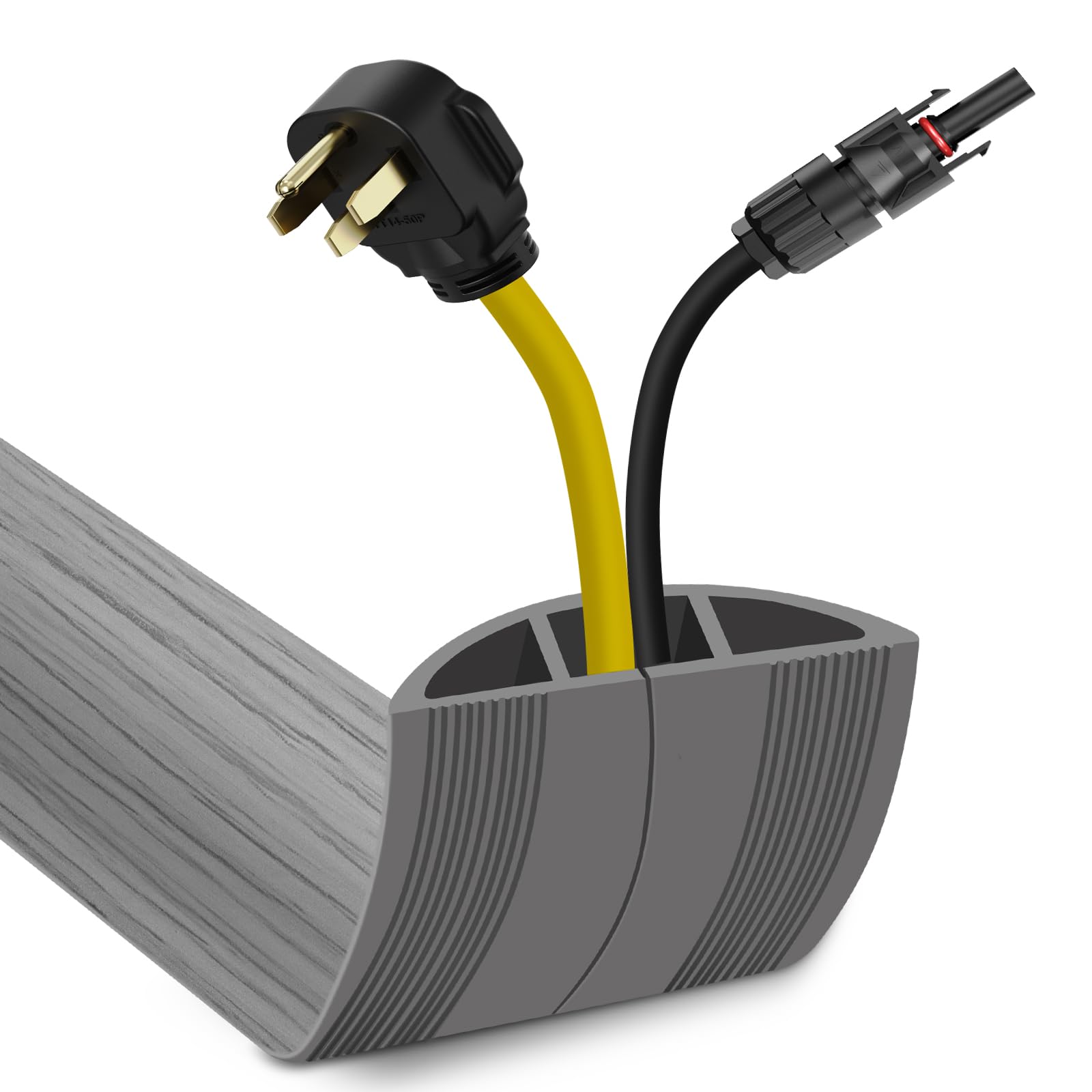 Kabelkanal Boden Kabelbrücke Boden kabelkanal flach für Netzkabel, Leicht zu Schneiden für Haus, Büro, Schule, Konzerte