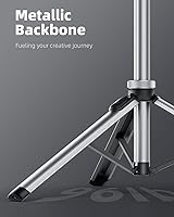 Vista 3 de EUCOS Soporte de trípode metálico de 67" para iPhone con control remoto y soporte ligero para cámara, trípode extensible resistente para teléfono