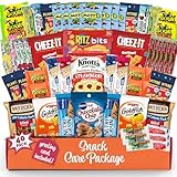 Snack Box care package (40)Count Variety Pack Gift care package Candy Gift Basket - College Student Care Package, Prime Food Arrangement Chips, Cookies, Bar's - Easter, Birthday Treat for Women, Men, Adults, Teens, Kids