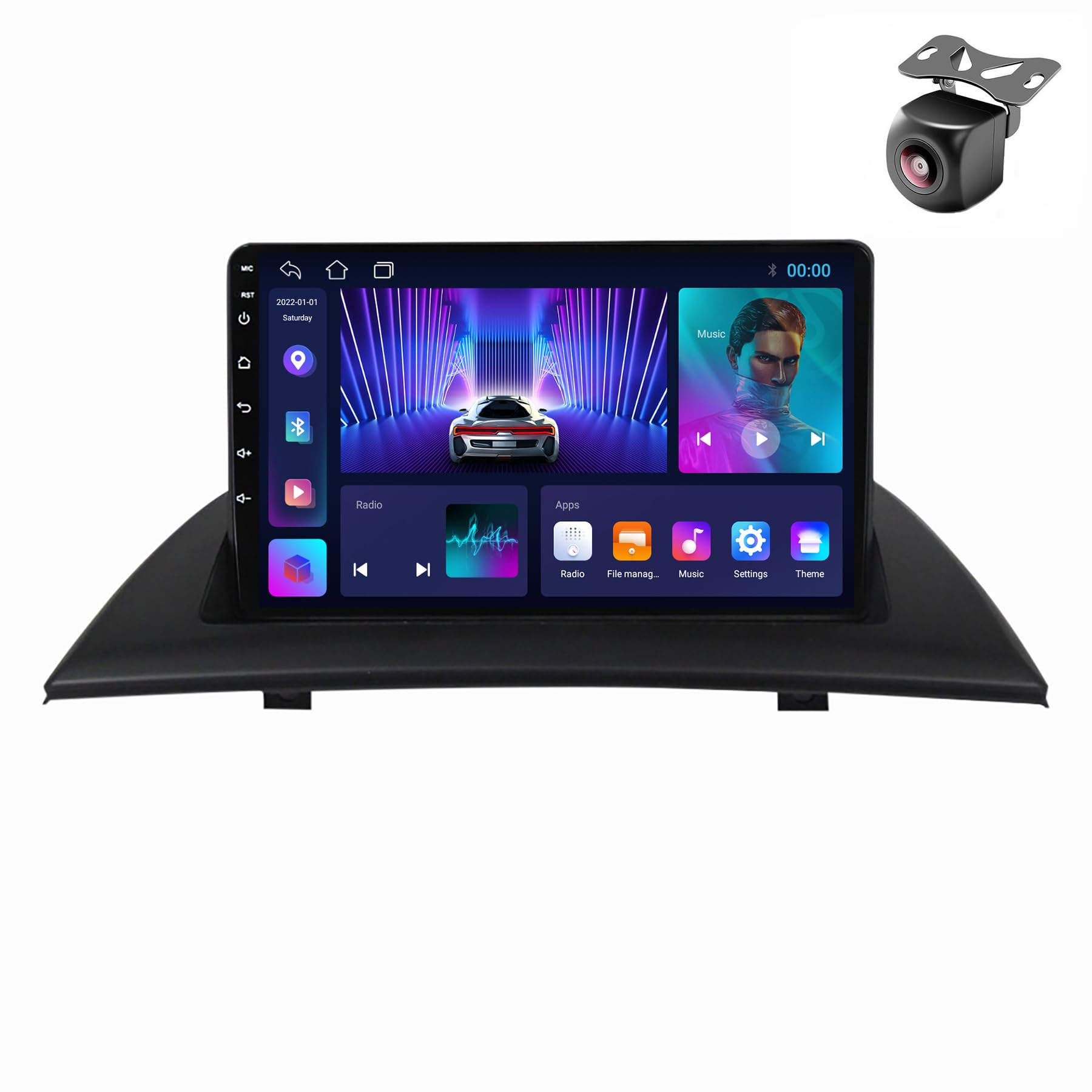 Android 12 Car Radio para BMW X3 E83 2004 2005 2007 2008 2009-2012 2 DIN de Coche NAVEGACIÓN con Pantalla Táctil 9 Pulgadas Reproductor Multimedia Autoradio FM SWC Carplay Auto (M100CP 4core 1+32G)