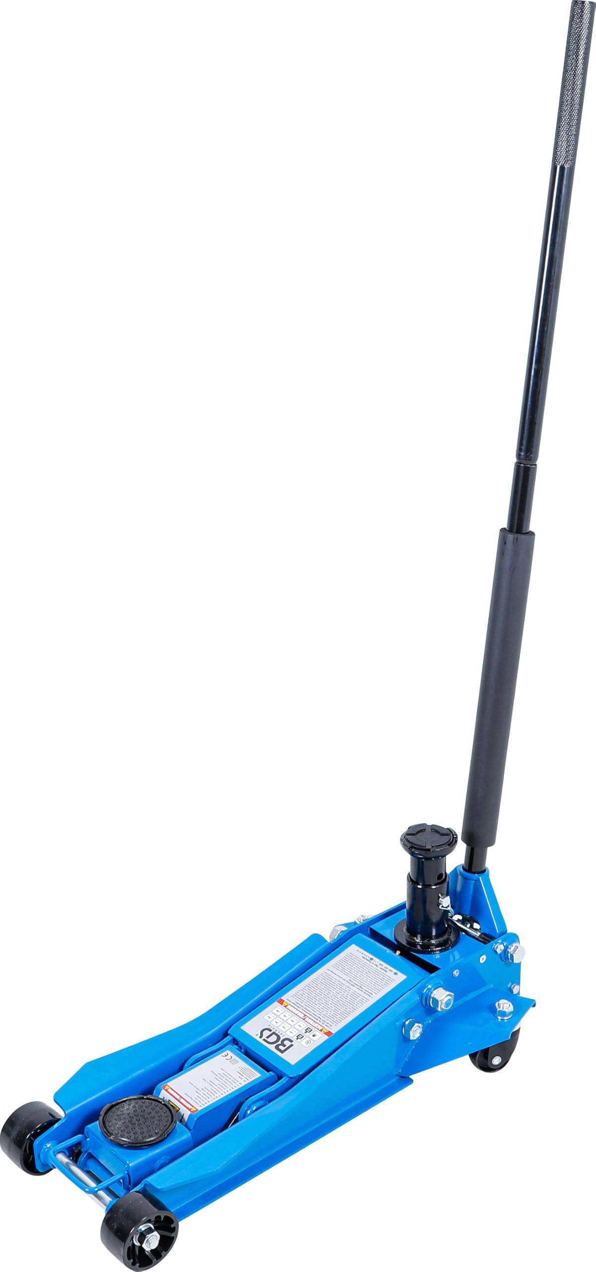 BGS 7875 | Rangier-Wagenheber hydraulisch | 2 t / 3 t | 98-765 mm | Pkw, SUV und Kleintransporter | Doppelhubkolben-Mechanik | Hebellänge 1250 mm | Stahl | Hubteller Ø 98 / 80 mm