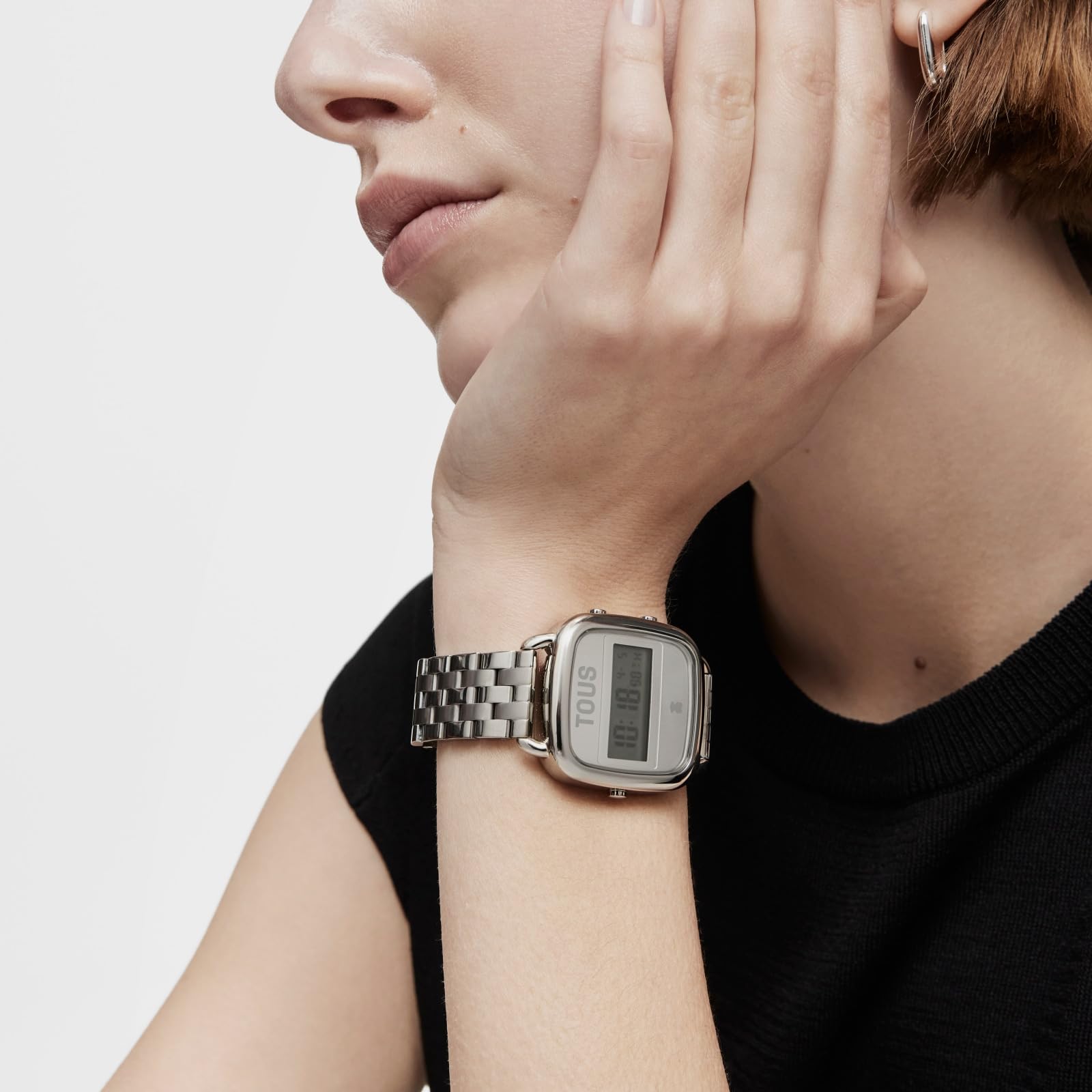 TOUS Watches d-Logo Reloj para Mujer Digital de Cuarzo con Brazalete de Acero Inoxidable 200351021