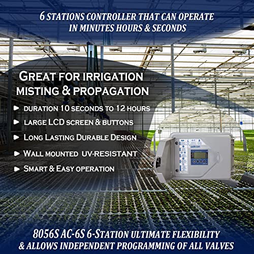 Galcon 8056S Ac-6S 6-Station Indoor Irrigation Or Outdoor Controller-Seconds Operation #TOP1