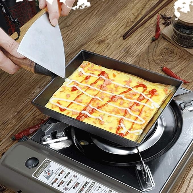 Poêle à omelette japonaise induction et gaz - Mini poêle rectangulaire antiadhésive - 2