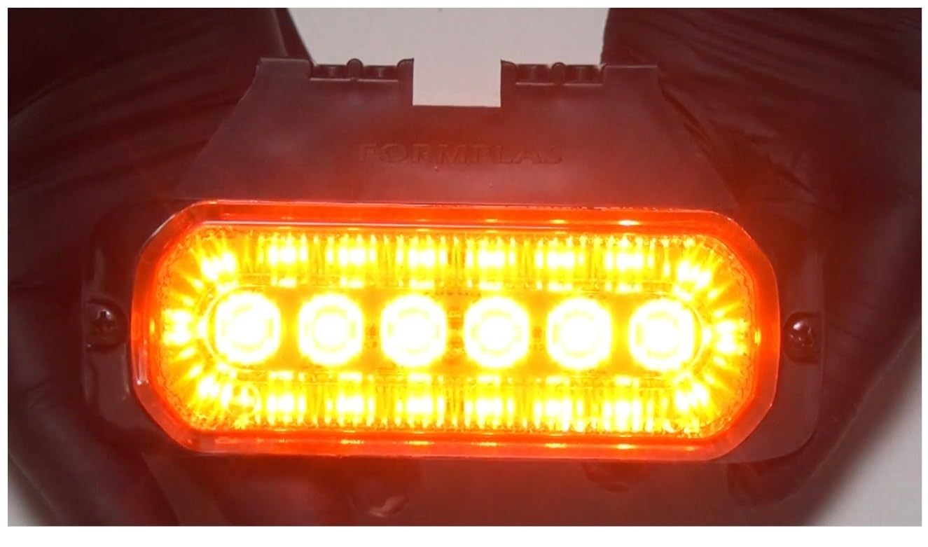 10 sztuk lampek bocznych LED, pomarańczowo-żółte, 12 V, 24 V, światło pozycyjne, 2 funkcje z kierunkowskazem i uchwytem do zawieszenia do ciężarówki, ciężarówki, przyczepy kempingowej, przyczepy