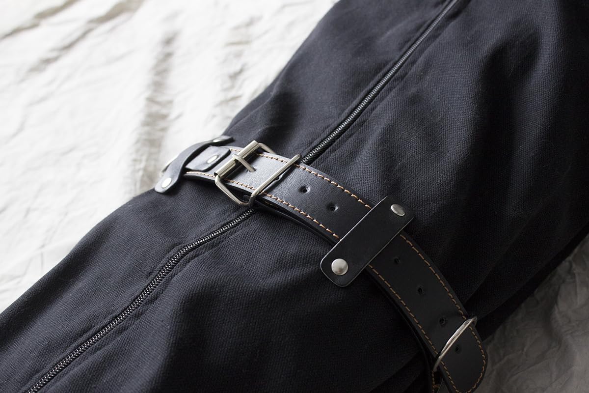 Sac d'entrave BDSM en Coton avec Sangles – Sac de Couchage Bondage pour Tout Le Corps, Camisole de Force avec Fermeture éclair, jusqu'à 185 cm, Accessoires SM