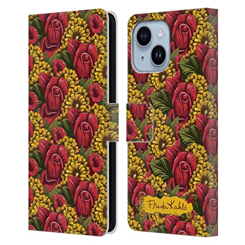 Étui Portefeuille iPhone 14 Plus Frida Kahlo Housse Cuir Anti Rayure avec Porte Carte