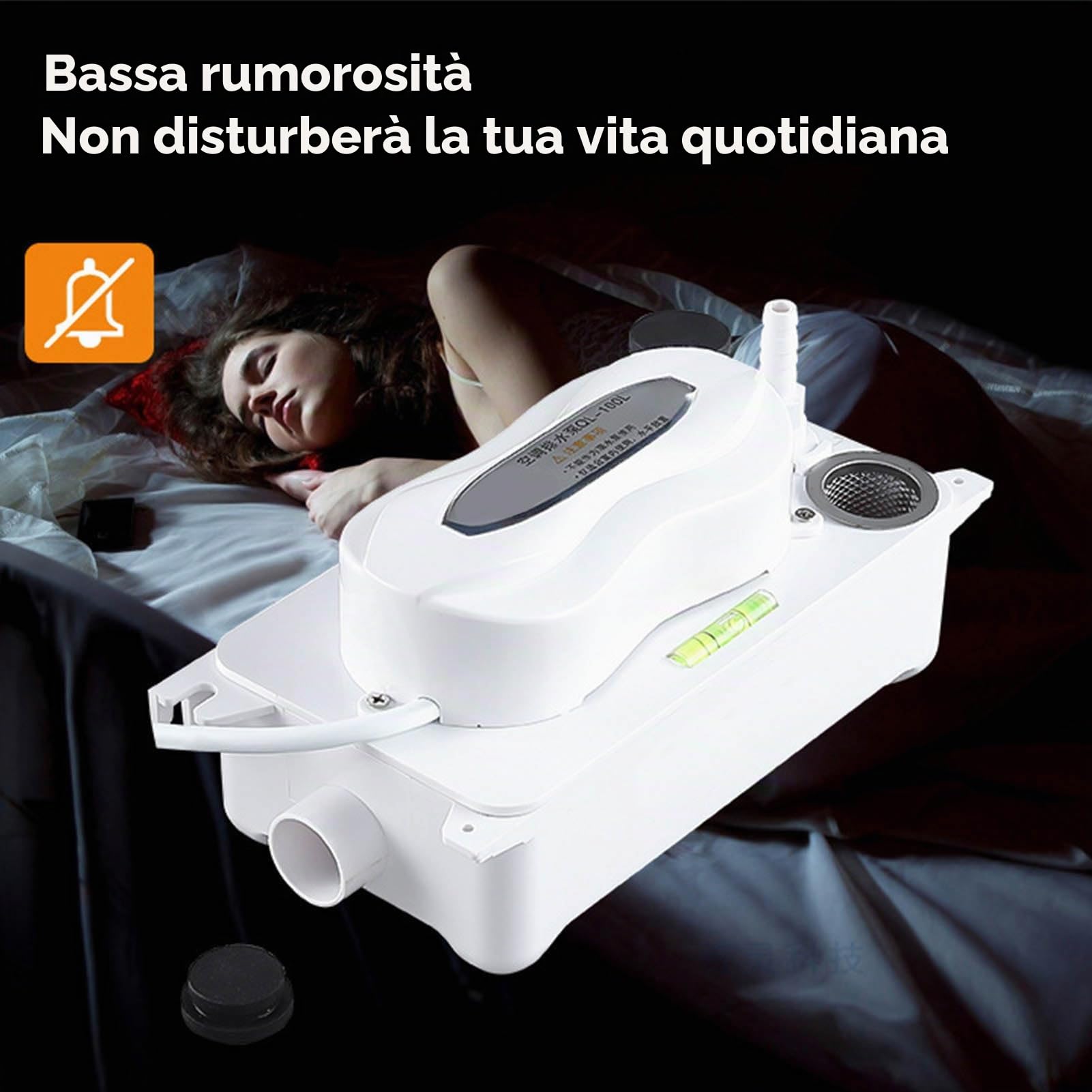 Focket Pompa Automatica per la rimozione della condensa, Pompa di condensazione con Interruttore di Sicurezza e Serbatoio dell'Acqua 0,63 QT/0,6 L per HVAC, condizionatore d'Aria
