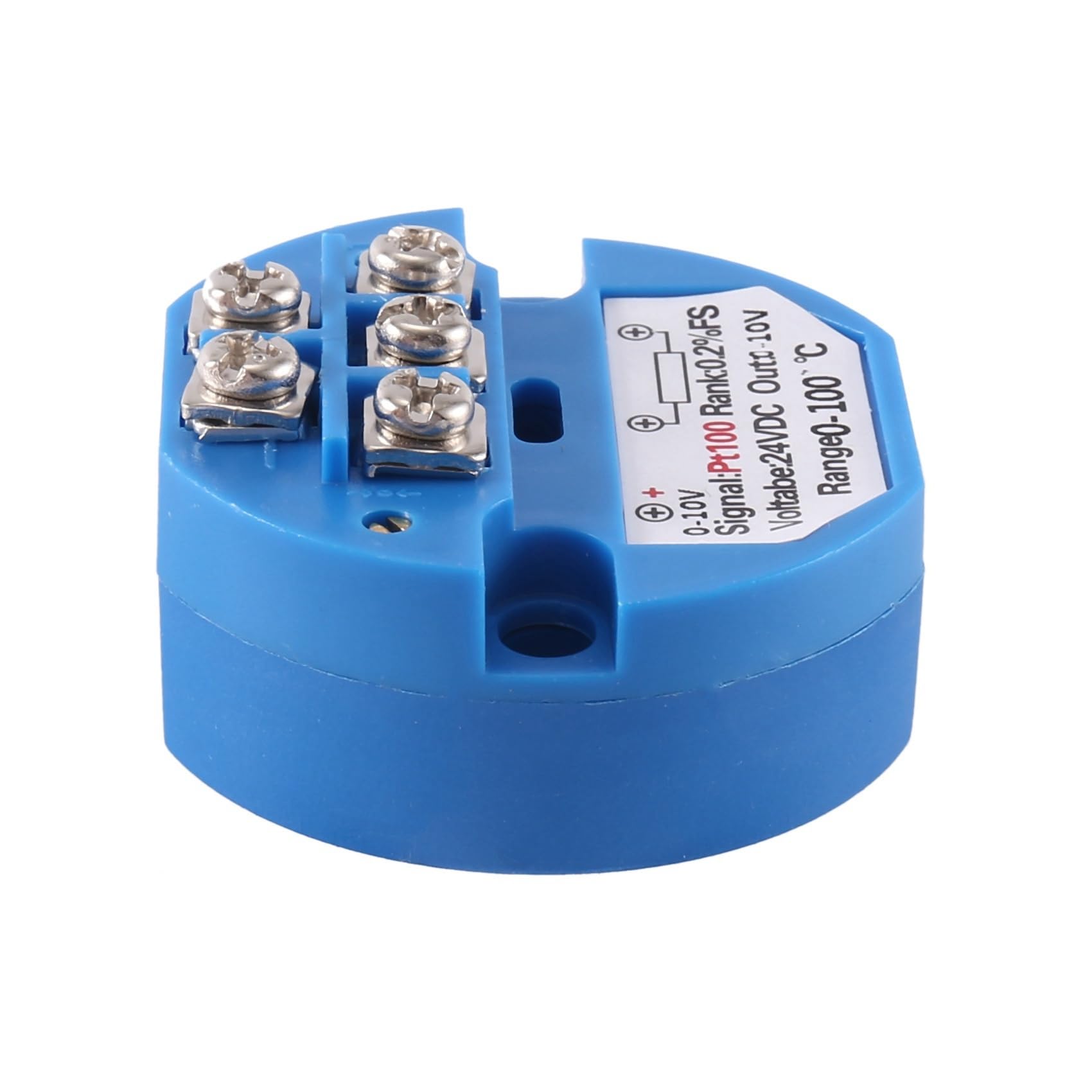 10X Tipo PT100 Una 0-10V 0-100 Grados Entrada RTD 0-10 Una Salida DC24V Transmisor de Temperatura de Resistencia Térmica
