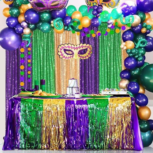 Purple Sequin Backdrop 4 Panels 2FTx8FT Glitter Party Photo Background by QueenDream - Used condition - Image 6