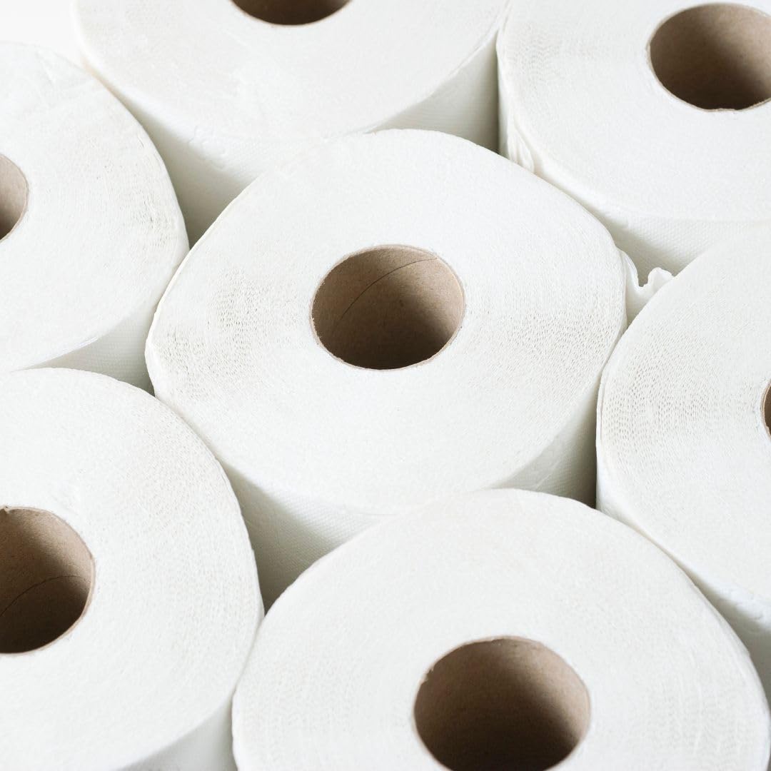 Papel Higiénico Doble Capa | Rollo Papel Higiénico Extrasuave | 160 Servicios por Rollo (96 Unidades)