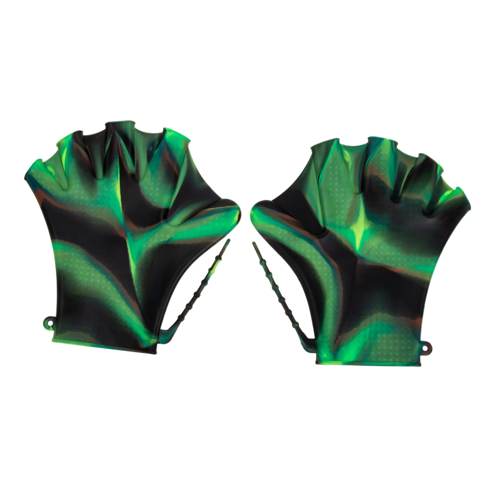 NAMOARLY 1 Pair Silicone Swim Paddles Adjustable Pool Gloves for Diving Training Comfortable Hand Paddles for Swimming