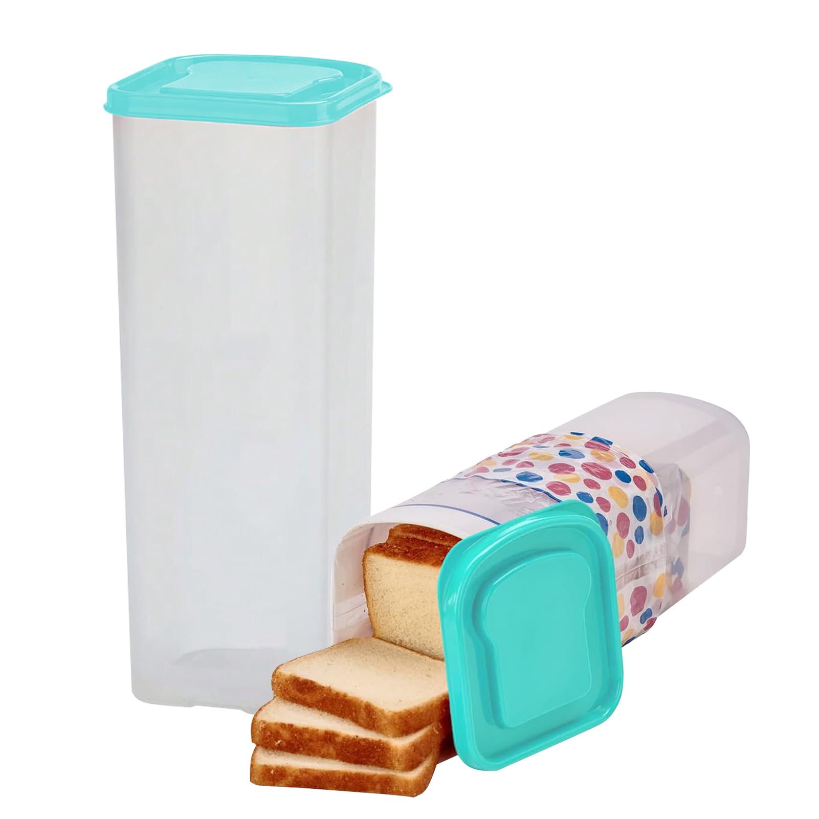 Boîte à Pain Avec Couvercle Bambou - Garde Pain Frais Plus Longtemps, Design Rétro Et Spacieux