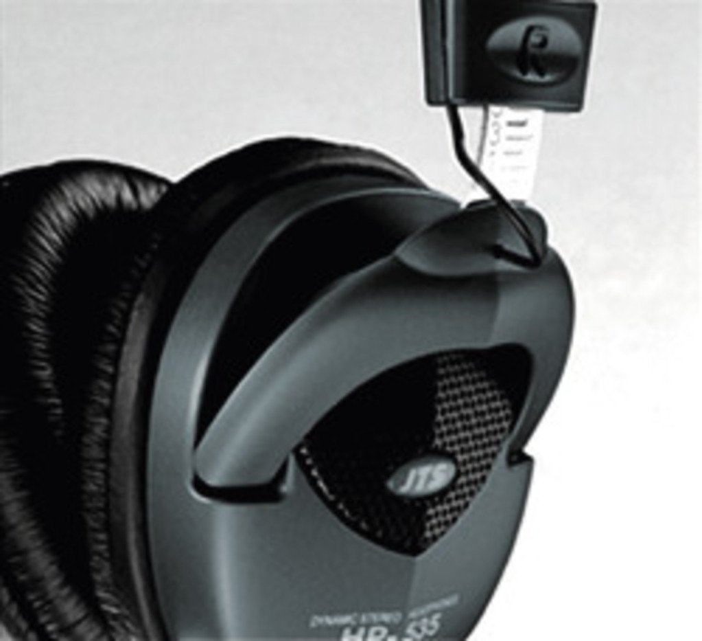 JTS HP-535 professioneller Studio-Monitor-Kopfhörer mit gepolstertem Ohr-Kissen und Kopfauflage, Over-Ear Headphone mit hervorragender Klang-Qualität in Schwarz