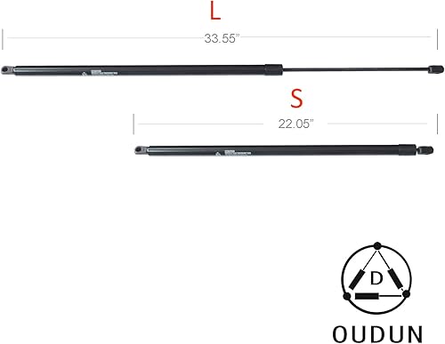 Miniatura 4 de CUSTONEPARTS Soporte de elevación de gas para escotilla trasera, ajuste de choque, 84-96, Corvette de 2 puertas, 2 puertas, 2 unidades