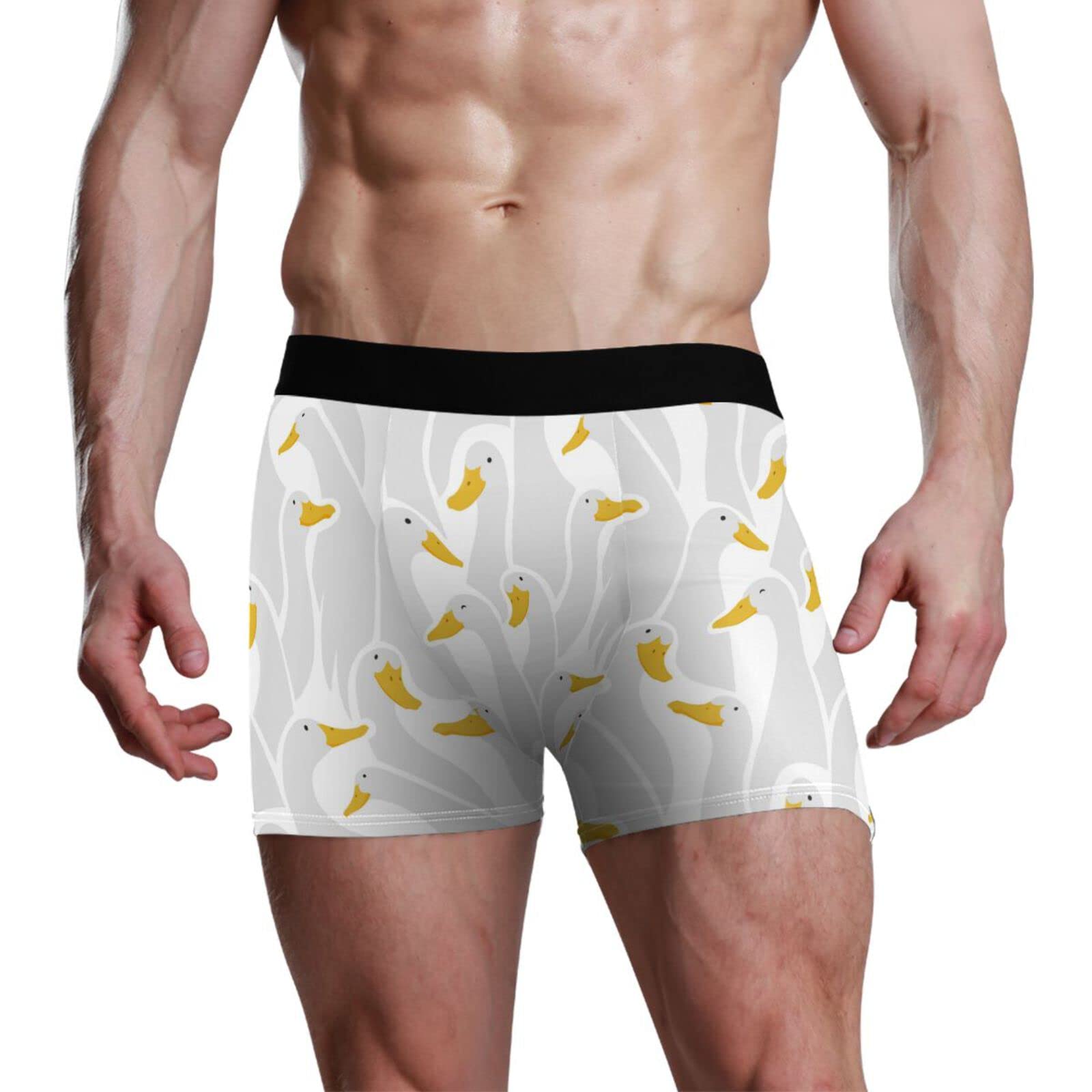 YOUJUNER Cute Ducks Goose Men's Trunk Boxers Shorts Briefs Pants Underwear Underpants Boxershorts for Men Multicolor