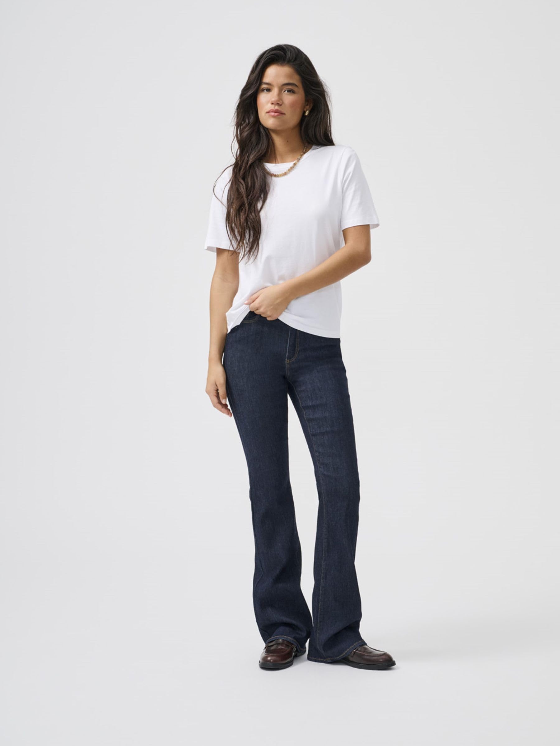 ONLY Onlwauw Life Hw Jeans acampanados DNM Noos para mujer