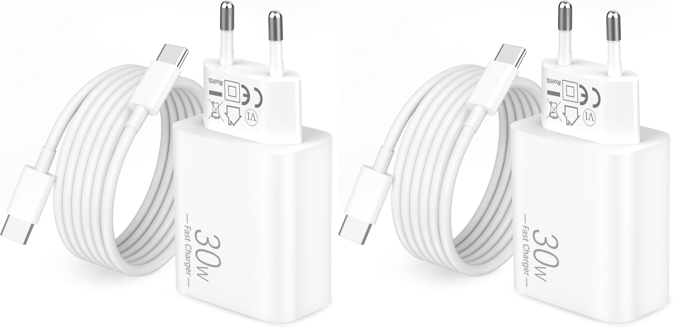 Adaptateur type C charge secteur 30W compatible iPad Pro et iPhone 16 - 2