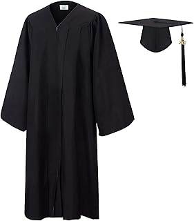Sponsored Ad - SAMDEEMI Unisex Adult Matte Graduation Gown Cap Tassel Set 2022 for High School and Bachelor 4 Colors