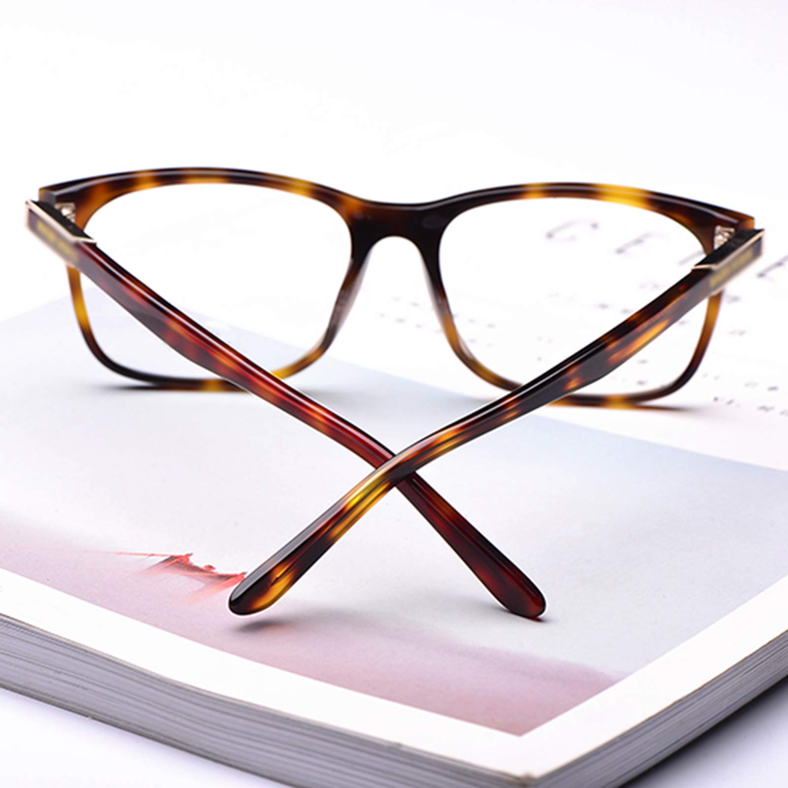 Retro Kleines Quadrat Rahmendesign Stilvolles Design Für Herren Und Damen HD Anti-Blaulicht-Augenschutz,Anti-Blaue Lesebrille Vintage Kristall Lesebrille,+2