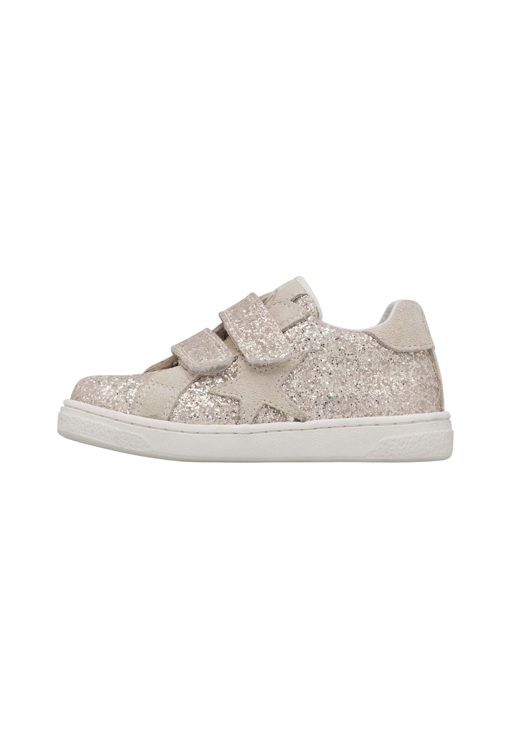 Naturino PINN VL. Glitter/Suede/Glitter Platinum-Milk Scarpe da Bambini, Taglia 38