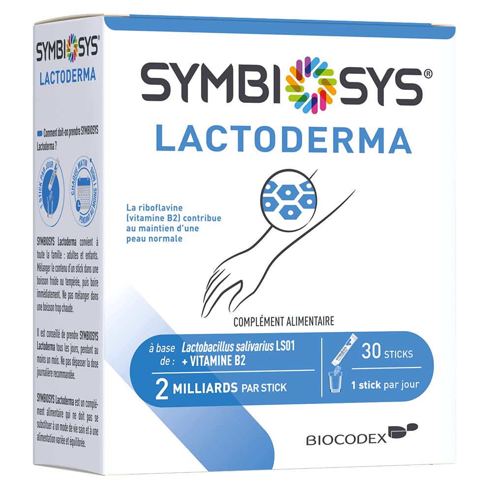 Symbiosys Lactoderma avec vitamine B2 30 sticks
