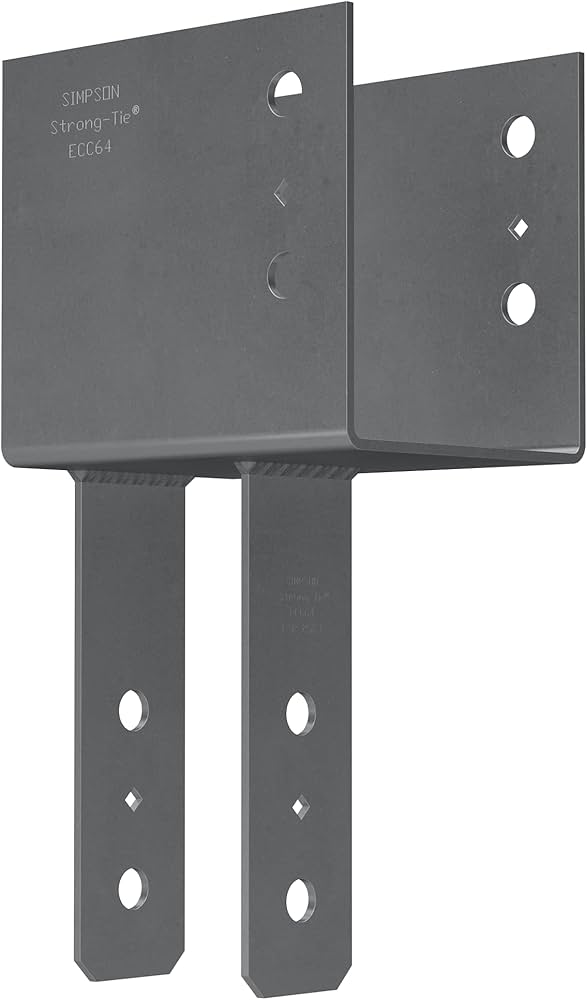 Amazon.com: Simpson Strong-Tie ECC64 ECC End Column Cap 6X