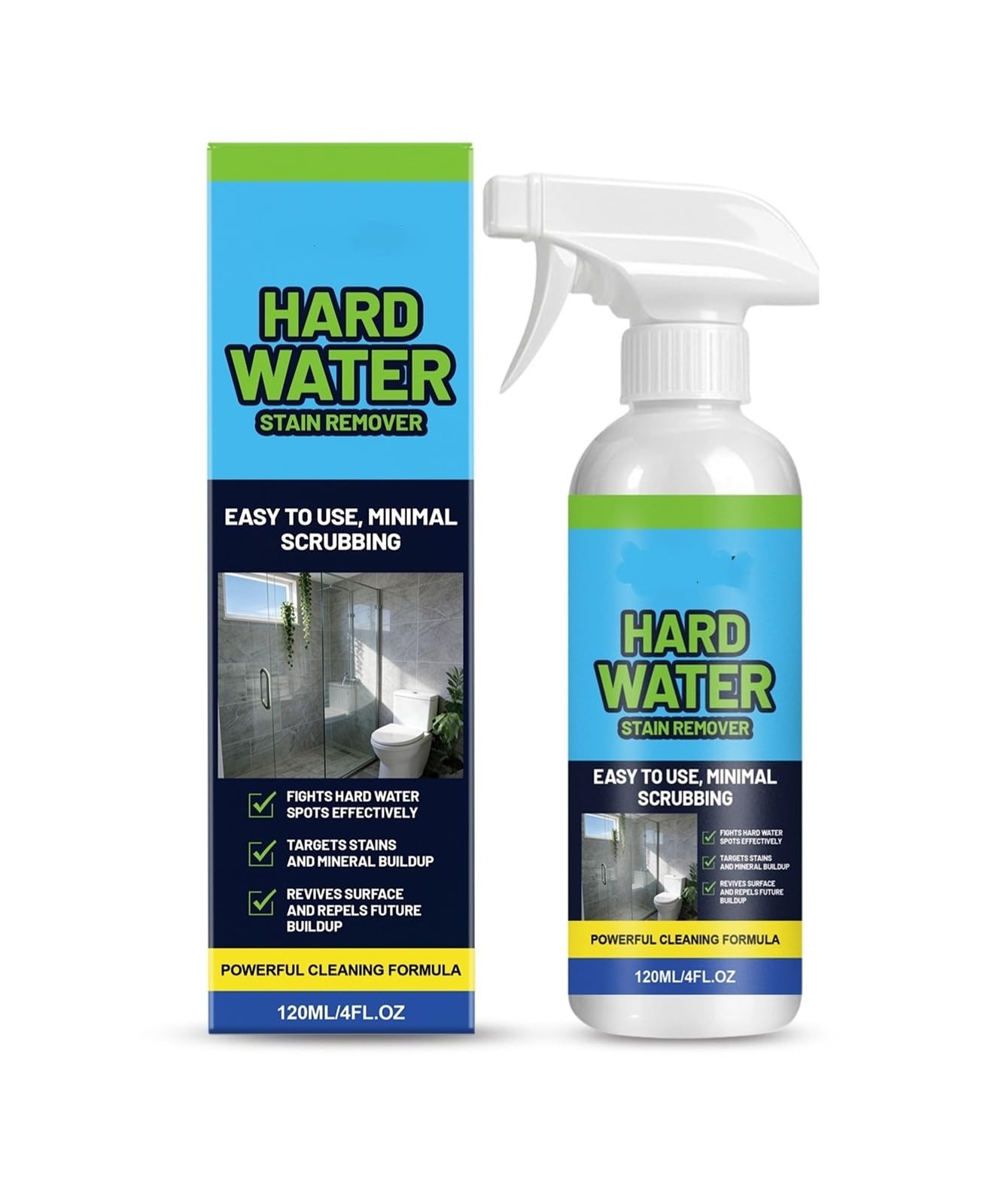 Eliminador de sarro de agua for parabrisas, 120 ml, for mantenimiento diario, limpieza y un acabado brillante(4pcs)