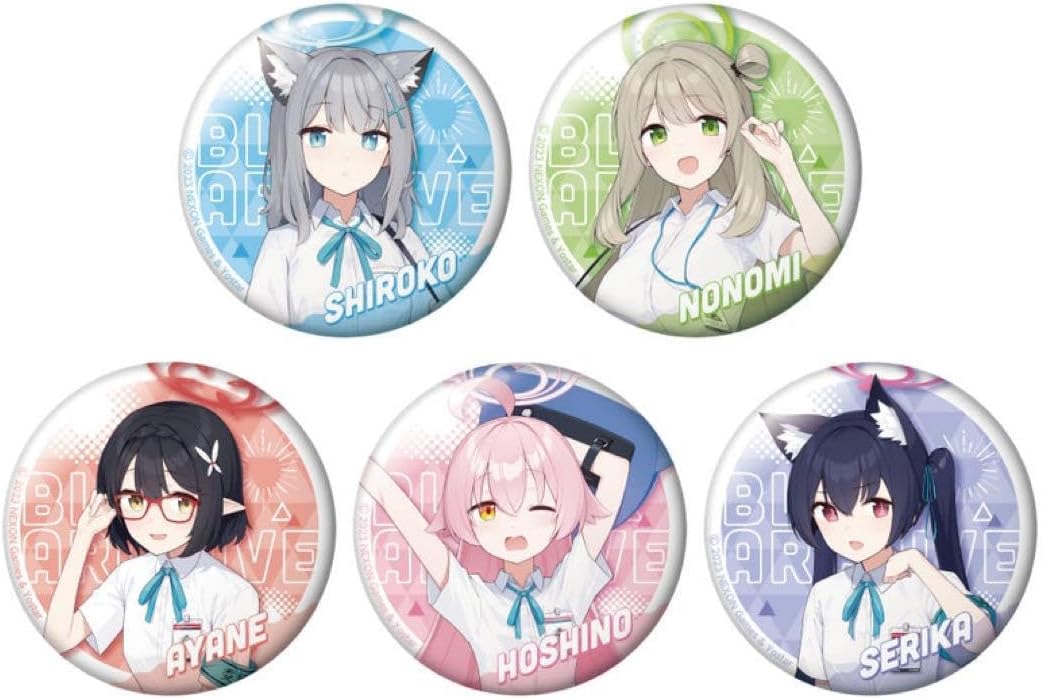 ブルアカ ブルアカ トレーディング 描き下ろし缶バッジ BOX ブルー