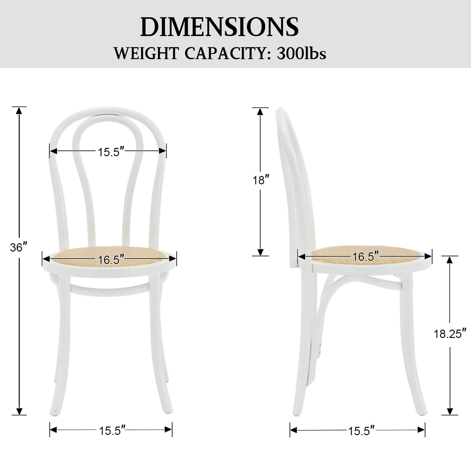 Amazon.com - Janoray Bentwood Dining Chairs Set of 6 Handcrafted