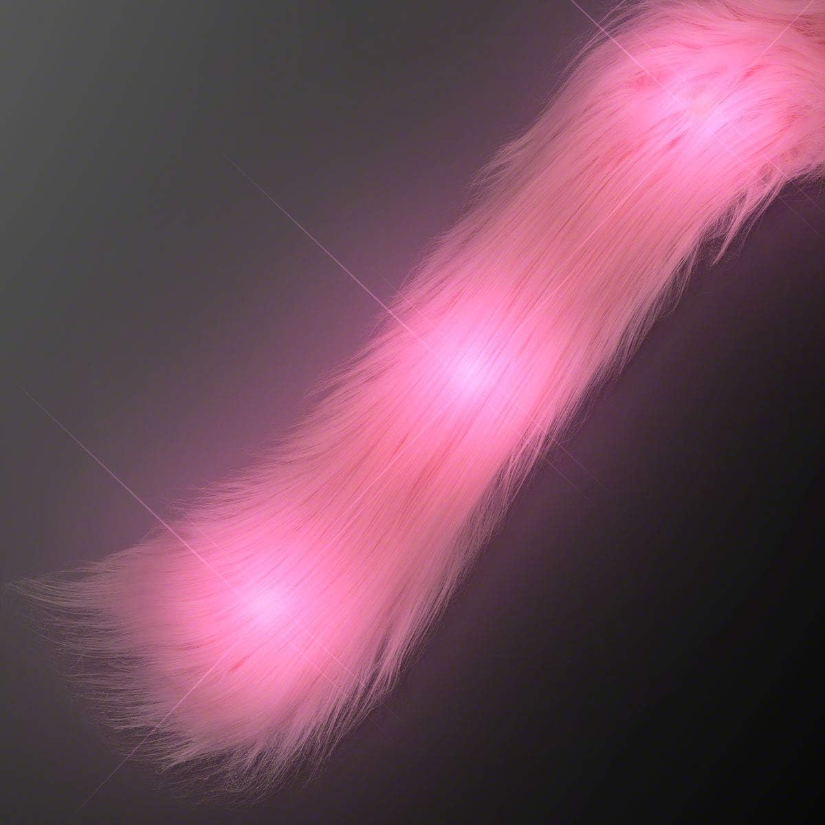 Pink Glam Light Up LED Faux Fur Boa - Image 2