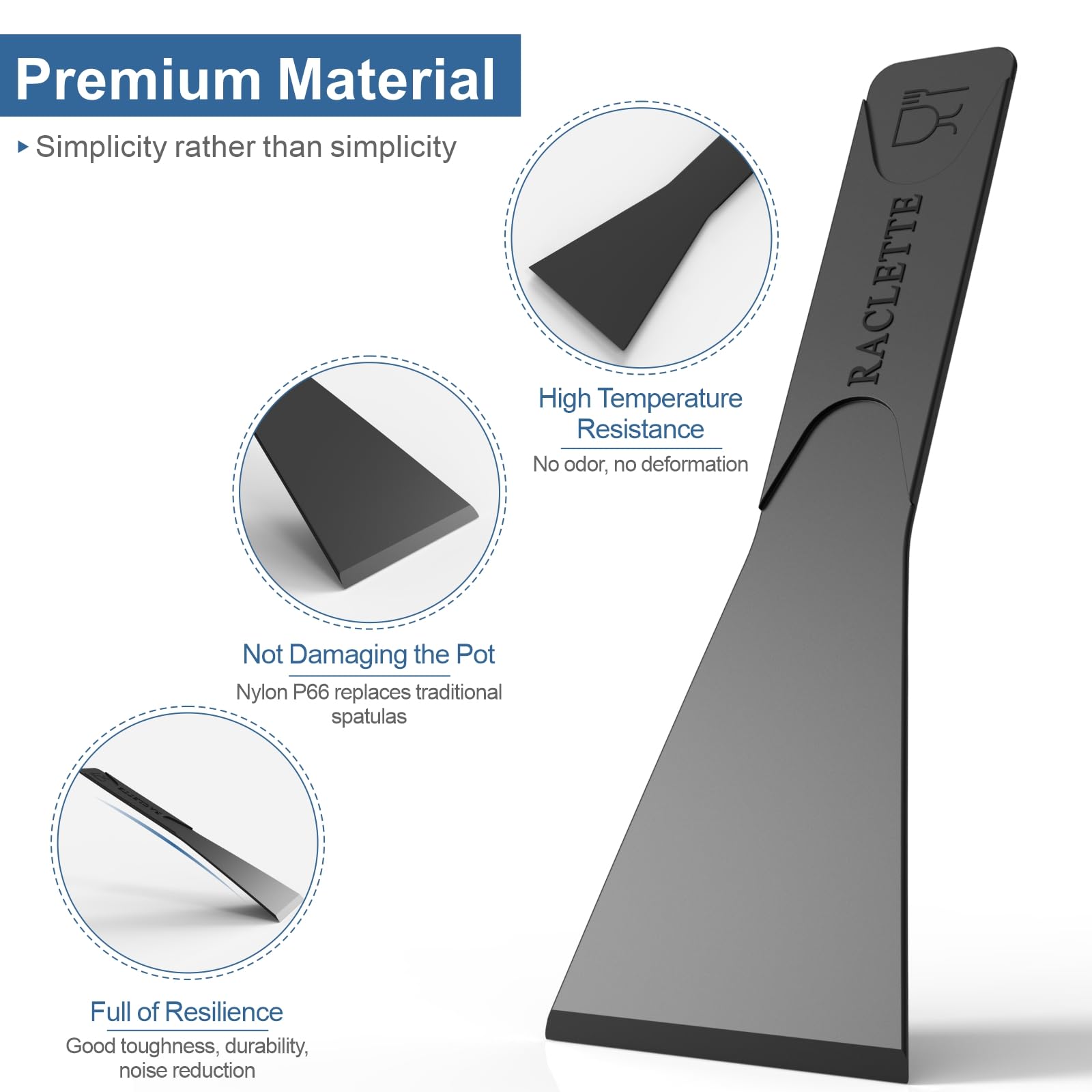 8 PCS Spatule Raclette, Spatule Raclette Plastique