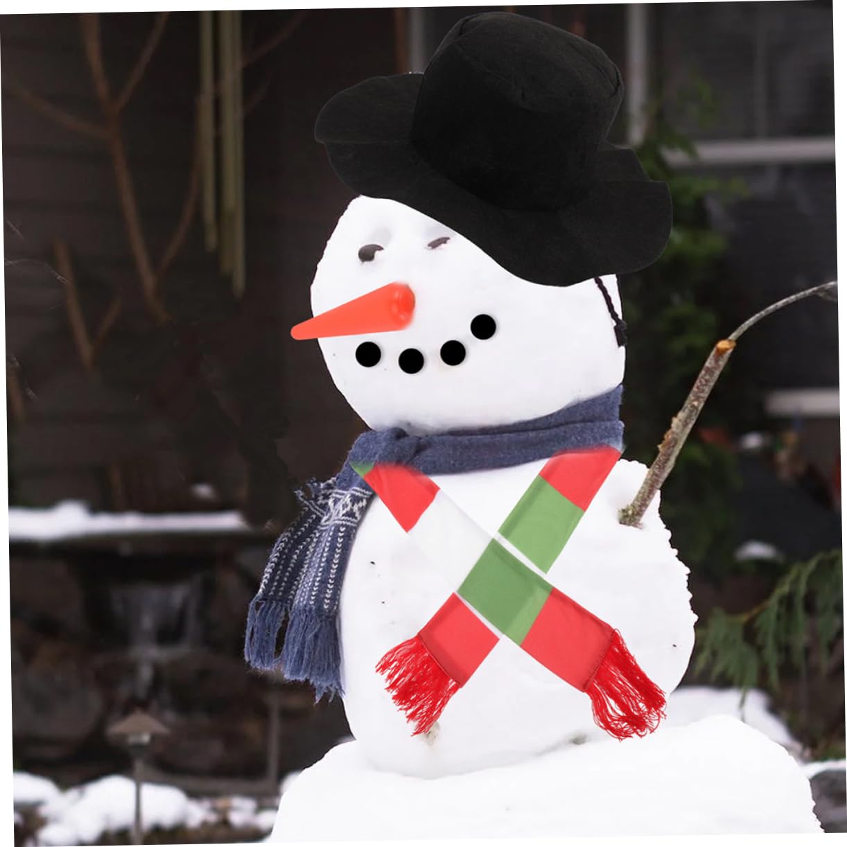 MAGICLULU 5 Juegos disfrazarse de muñeco de Nieve Kit para Hacer muñecos de Nieve Accesorios para Vestir muñecos de Nieve navideños Christmas Accesorio Festivo Apoyo Festivo