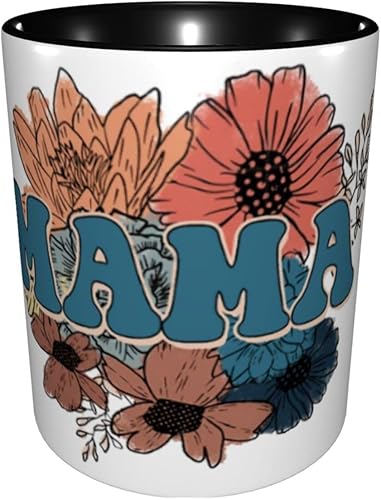 Miniatura 3 de Taza de café floral para el día de la madre, tazas de té, tazas de café, tazas de café de cerámica para mujeres y hombres, oficina, hogar, regalo
