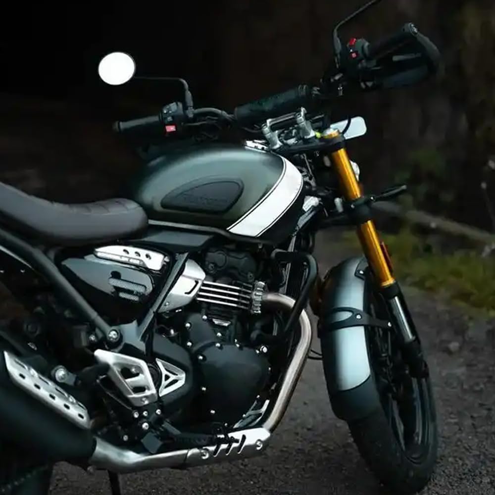 Vorderrad-Schutzblech-Verlängerungsplatte, kompatibel mit Triumph Scrambler 400X 2024+ Motorrad-Schutzblech-Verlängerung, Spritzschutz-Panel