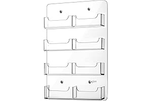 Hillban Acrylic Business Card Holder Wall Mount