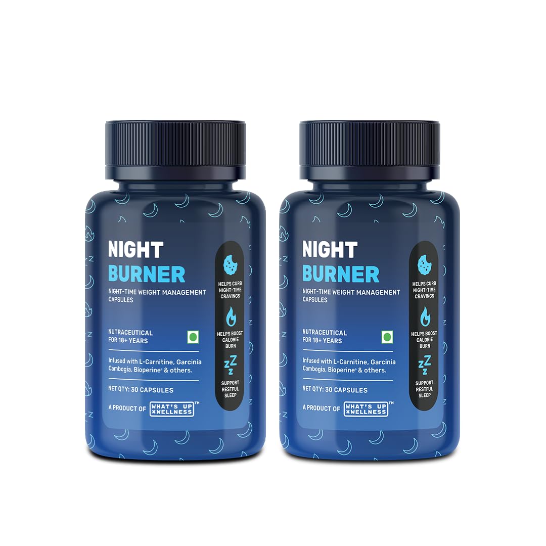 What's Up Wellness Night Burner Capsules | Burn Fat During Sleep| GLP1 for  Weight Loss,
