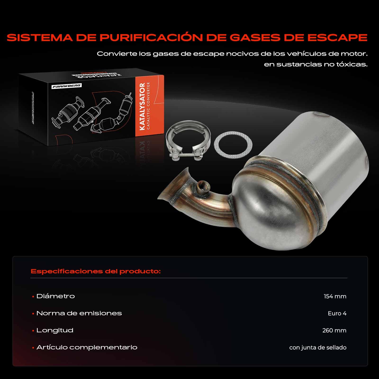 Frankberg Filtro de partículas diésel 1606857180 | Compatible con: 207 WA WC, C3 II SC, 208 I CA CC, 208 Caja/Portaequipajes CR, 206+ 2L 2M, 2008 I CU