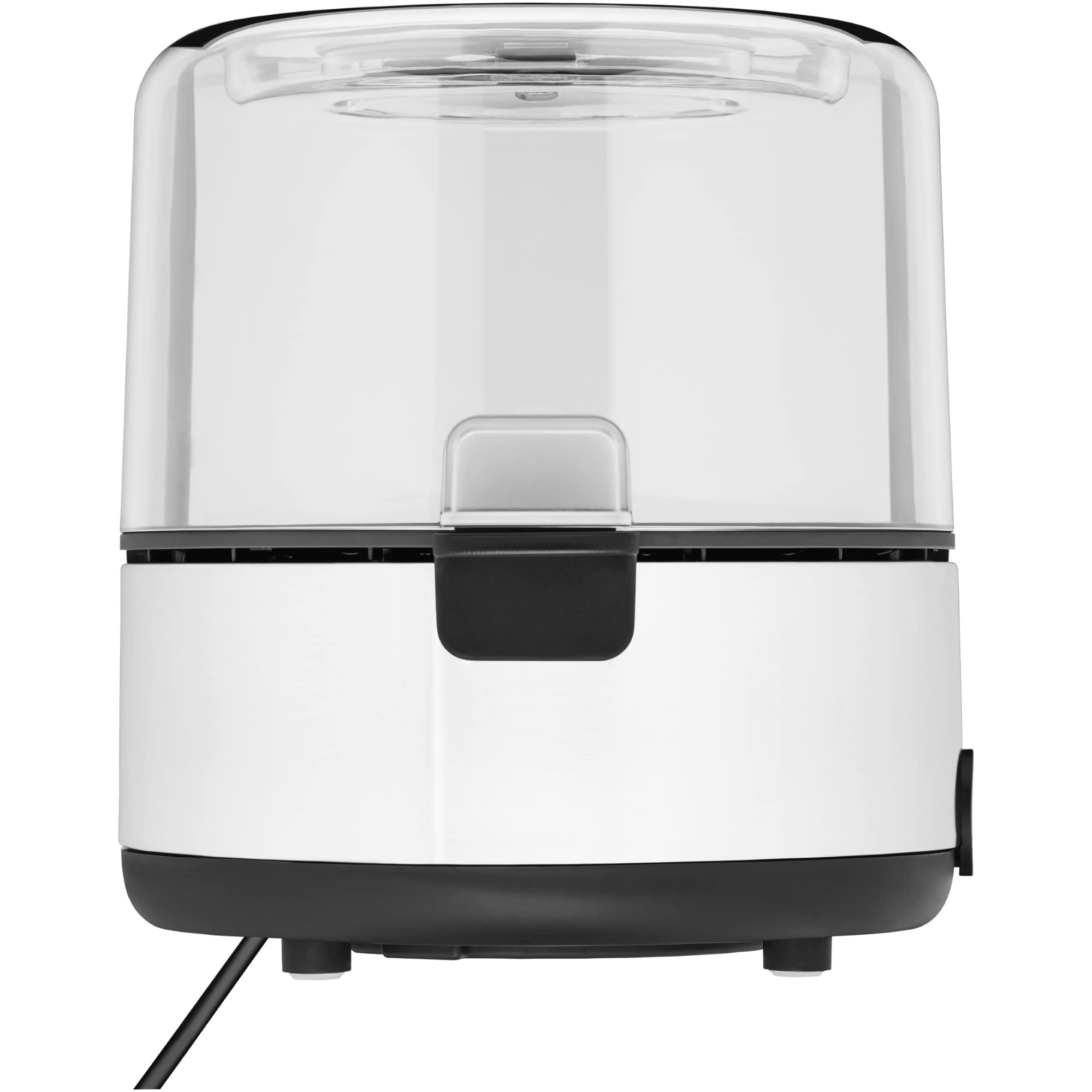 WMF KITCHENminis - Macchina per popcorn, piastra riscaldante rivestita, coperchio per servire, apertura per sciogliere il burro, preparazione con zucchero e sale, salvaspazio, in acciaio inox opaco
