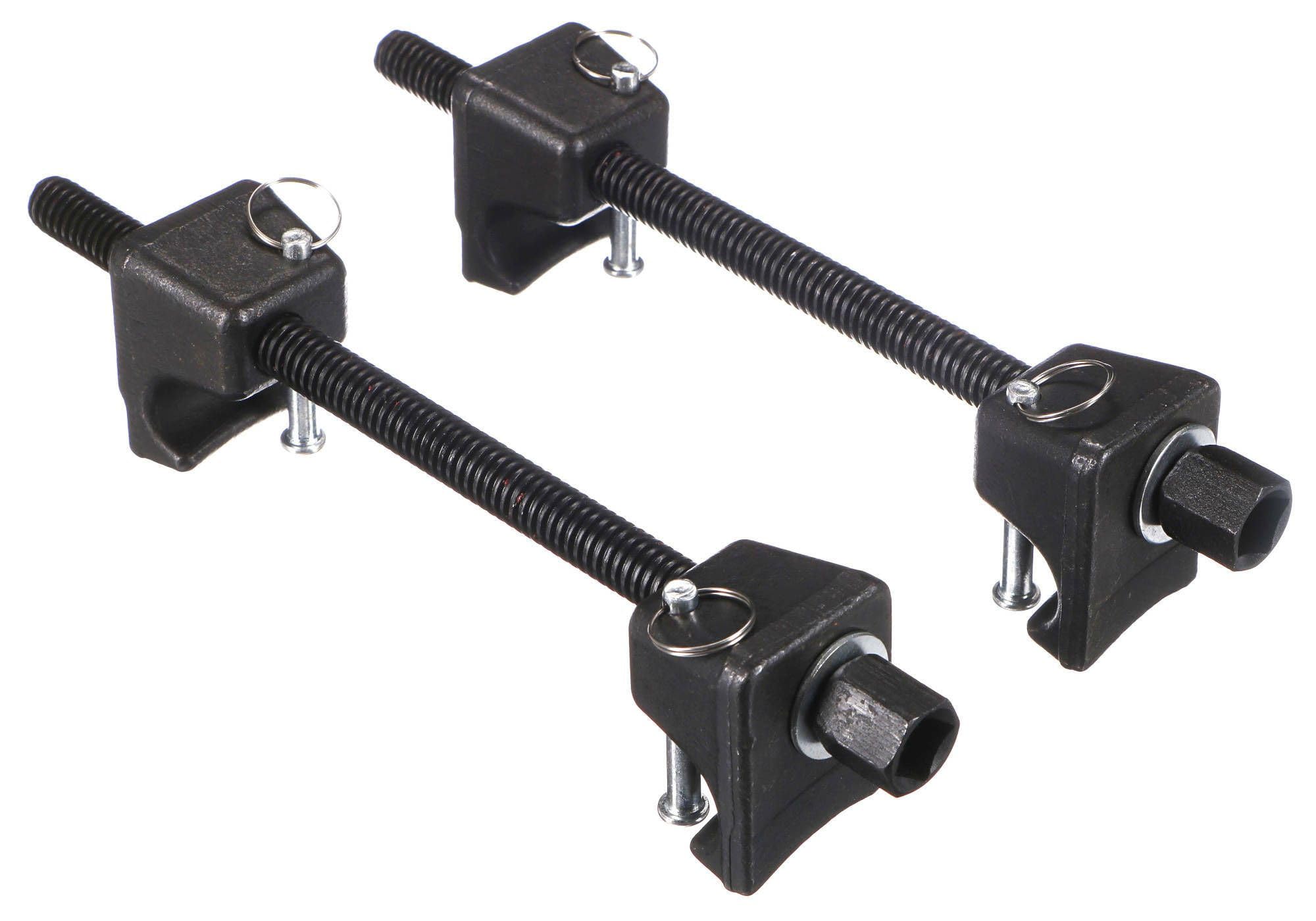 SIXTOL MECHANIC SPRING SET 4 | Heavy-Duty Spring Compressor | 380mm | Secure Locking Pin | 2-Piece Set