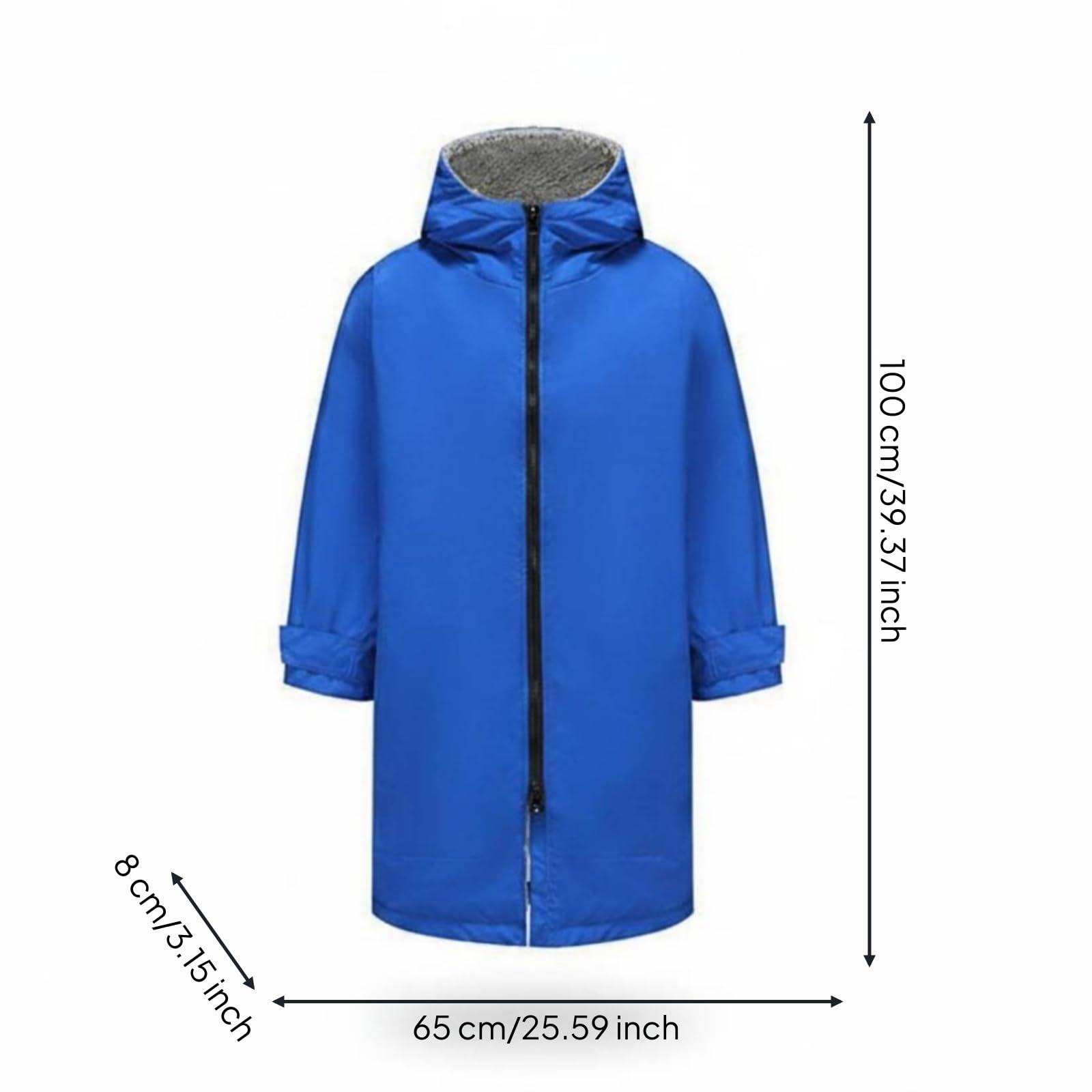 Amagogo Kinder Surfponcho Badeponcho Umkleidemantel Kapuzenmantel Badetrockner aus Weichem Mikrofaserstoff Warm Und Saugfähig mit Kapuze Und Taschen für